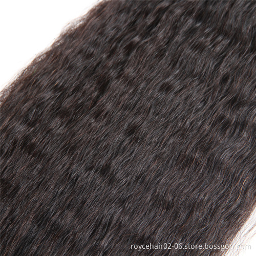 Virgin Peruvian Human Hair In Bulk, 10a 100% Curly Hair Bundles With Lace Closure Vendor,Unprocessed Kinky Straight Extensions